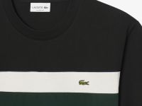 Мужская хлопковая футболка Lacoste колор-блок