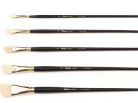 Кисть щетина №1/2 скошенная Pinax "Classic 118" длинная ручка