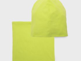 Комплект трикотажный для девочек: шапка, снуд