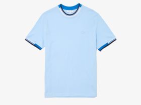 Мужская хлопковая футболка Lacoste с принтом