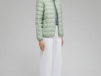 Стеганый пуховик с натуральным пухом