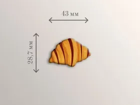 Стикер объемный "Круассан"