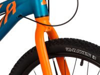 Подростковый велосипед Novatrack Extreme D 24 8sp, год 2025, цвет Зеленый-Синий, ростовка 11