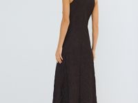 Платье из жатого сатина, Коричневый