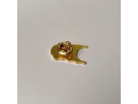 Значок эмалированный "Рысь" (фиолетовая)