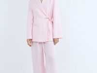 Жакет на завязках, Розовый