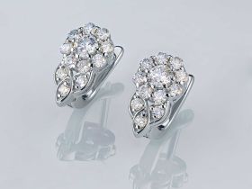 Серьги из серебра э0612сг01230352_white