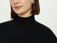 Трикотажный женский джемпер с длинным рукавом