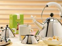 Alessi Чайник со свистком 22х22,5х23 см белый Kettle Alessi
