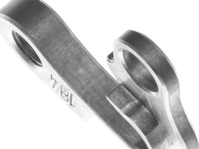 Держатель заднего переключателя "петух" Meta №184 фрезерованный (серебристый)