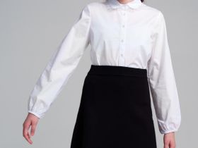 Комплект трикотажный для девочек: кардиган, юбка