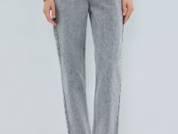 Джинсы Mom, Серый