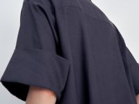 Блузка А-силуэта изо льна и вискозы