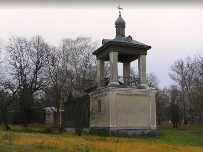 Церковь (деревянная) (колокольня кирпичная)