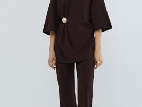 Треггинсы из трикотажа, Коричневый