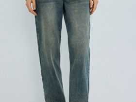 Джинсы Mom, Голубой