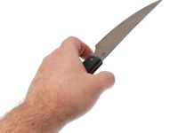 Нож Barmaley Knives Буратино L, сталь VG-10, рукоять Микарта, зеленый