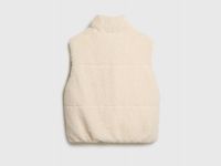 Утеплённый двусторонний жилет для девочек, Бежевый