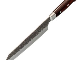 Нож кухонный Шеф-Kengata 190 мм, Sakai Takayuki, сталь VG-10, Damascus 33 слоя, рукоять дерево