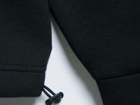 Объёмный свитшот с принтом и стопперами, Черный