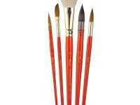 Набор кистей для акварели Pinax x Lesya Poplavskaya "MASTERS CHOICE SET IV" 5 шт, ассорти