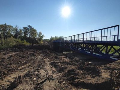 Установка нового моста завершается в Таттинском районе