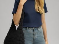 Футболка прямого кроя из мерсеризованного хлопка