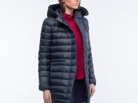 Женская длинная стёганная куртка Lacoste