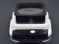 Лупа раскладная Жук, 10х, 15х, 20х, с подсветкой