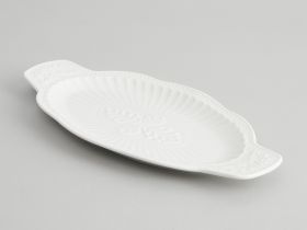 Блюдо Emboss White