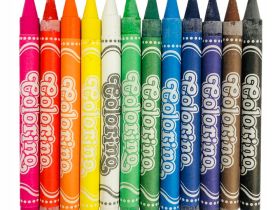 Набор восковых мелков Colorino 12 цветов, мини