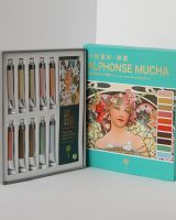 Набор акварели традиционной китайской Super Vision "Alphonse Mucha" 10 цв*8 мл туба, картон + цветов