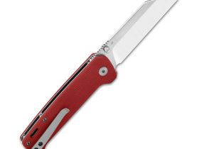 Складной нож QSP Penguin, сталь D2, рукоять микарта, красный