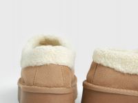 Угги с мехом, Бежевый