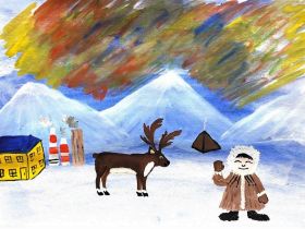 Рисуя Якутию: дети горняков соединили труд родителей и культуру Севера