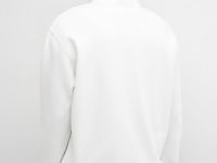 Толстовка с воротником-стойкой на молнии, Белый