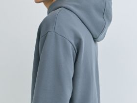 Толстовка на молнии с капюшоном, Серый