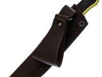 Нож Коршун Техно малый, сталь VG-10, рукоять G10 черно-желтый