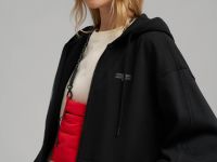 Толстовка объемного кроя из футера