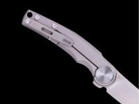 Складной нож Dr.Tech D9618G, сталь M390, рукоять титан, серый