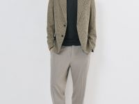 Вязаная футболка из пряжи, Серый