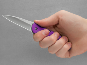 Полуавтоматический складной нож Kershaw Leek, сталь 14C28N, рукоять алюминий, фиолетовый