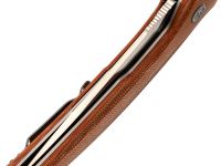 Складной нож Petrified Fish DeepSea PFP05BRMS, сталь K110, рукоять Micarta Brown