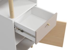 Стеллаж Дикинс 45x190 Береза/Латте