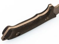 Нож с фиксированным клинком Spartan Blades Harsey Difensa, сталь CPM-S35VN Flat Dark Earth, рукоять зеленая микарта, чехол песочный