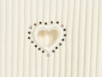 Футболка в рубчик с вышивкой для девочек, Белый