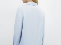 Блузка из лиоцелла, Голубой