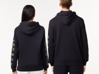 Хлопковое худи Lacoste унисекс с флисом