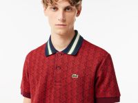 Мужское поло Lacoste Classic Fit с монограммой