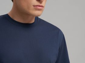 Футболка прямого кроя из мерсеризованного хлопка